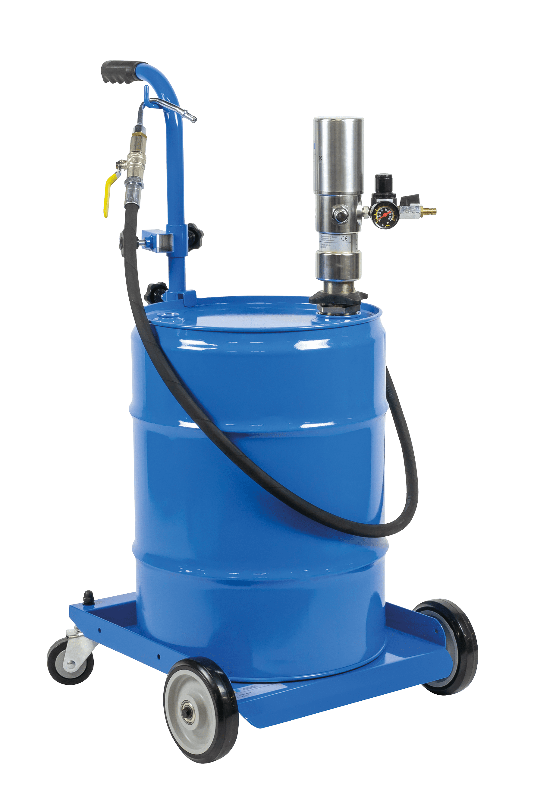 Getriebeölkarren GÖK 60/2 P Getriebeölkarren für 20 - 60 Ltr.-Gebinde, mit pneumatischer Pumpe.