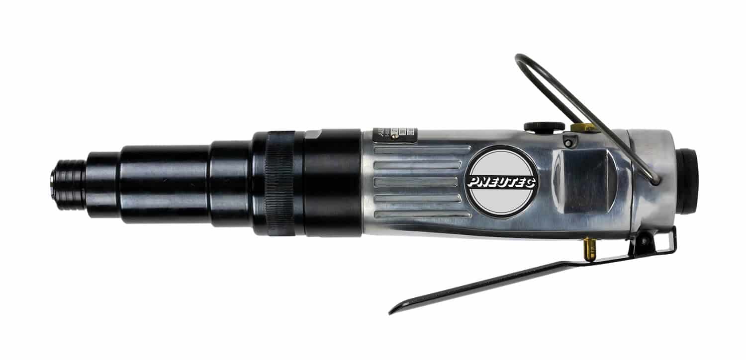 Drehschrauber mit Schub-Startautomatik in gerader Bauform