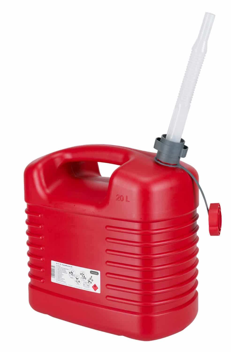 Robuster 20 Ltr. Kunststoffkanister aus HDPE für flüssige Kraftstoffe. Nicht eichfähig.