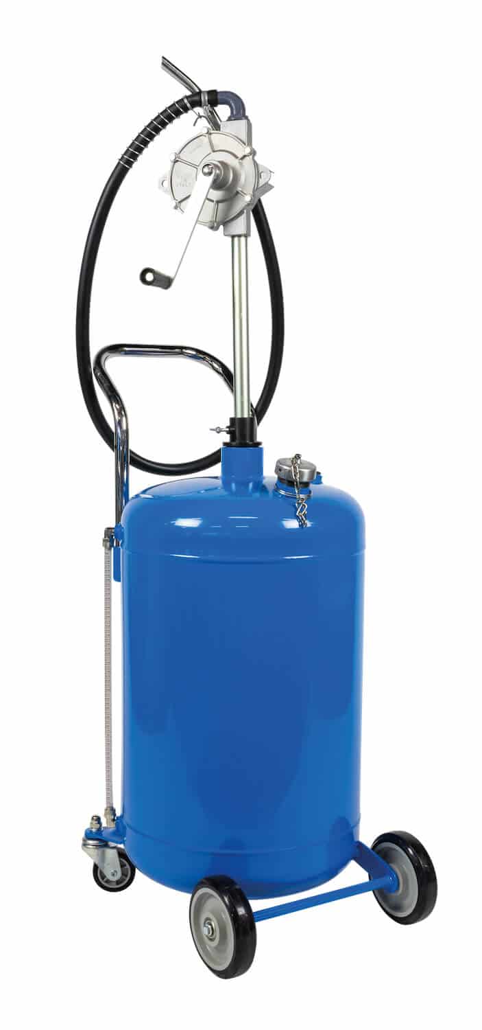 Mobiler Ölspender OSG 80 K Mobiler Ölspender mit 80 Ltr. Behälterinhalt für die netzunabhängige Ölabgabe, inkl. Drehschieberpumpe.