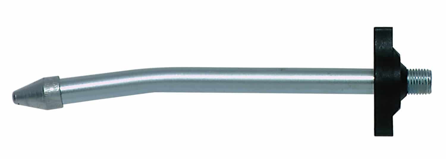 Spitzmundstück mit Verlängerungsrohr und Dichtmutter, M 10 x 1 AG