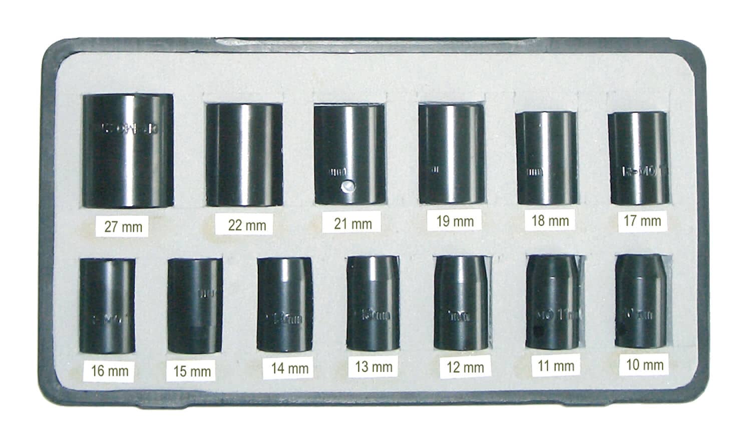 PNEUTEC Kraftstecknuss-Set für 1/2\ Antrieb, im praktischen Kunststoffkoffer.